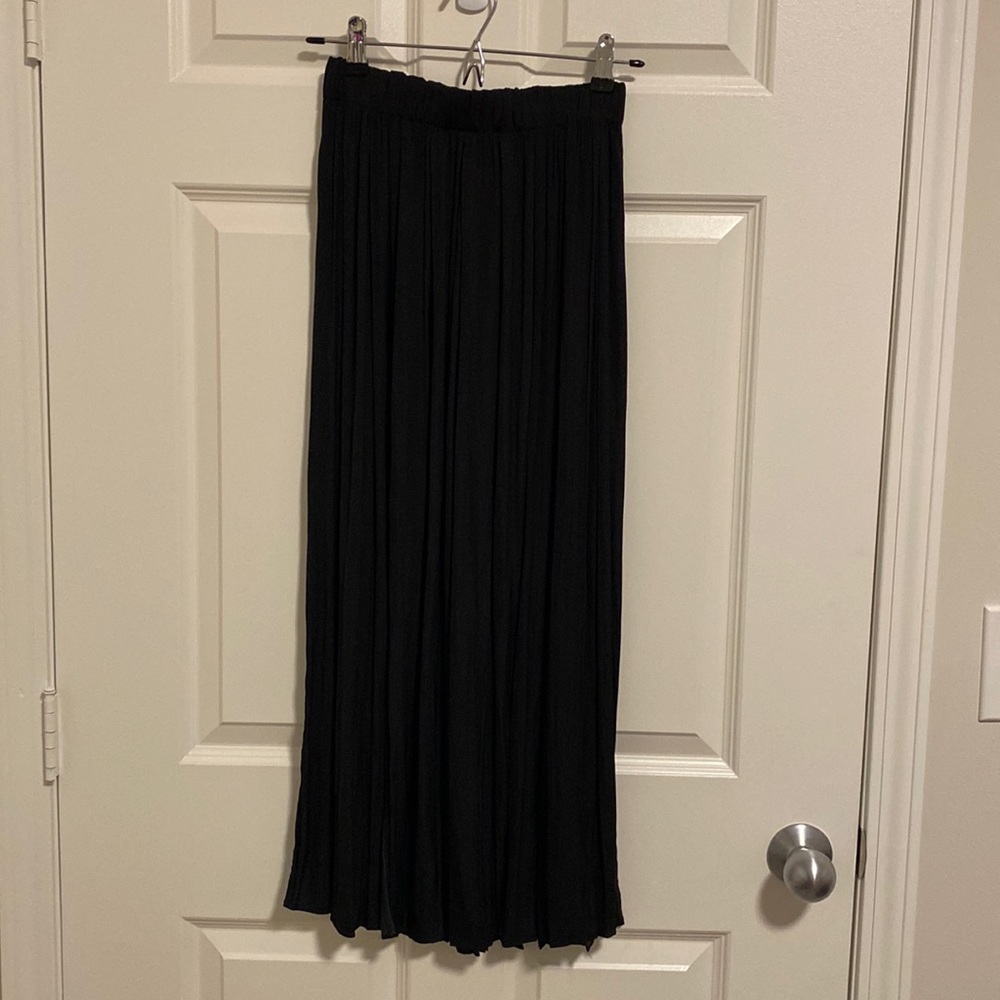 Topshop | Satin crushed pleated skirt